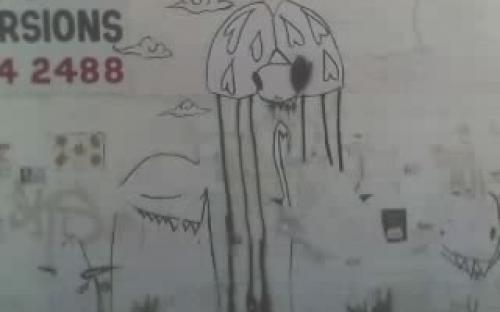 Strange Octopii drawing, July 2005